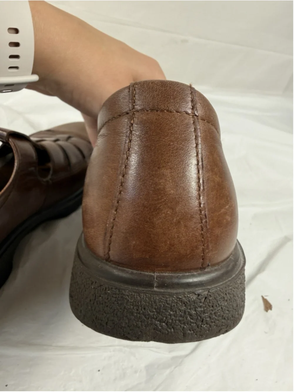 ECCO Women's Brown Leather Casual Shoes Sz 40